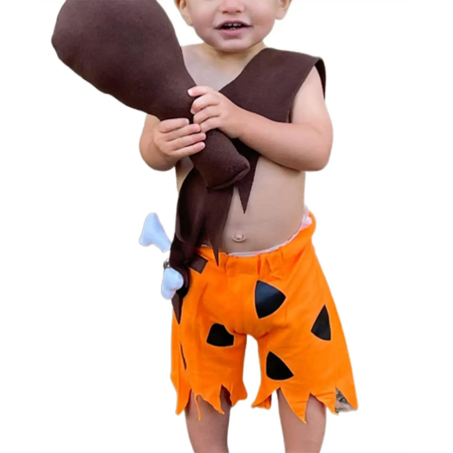 Kids Baby Caveman Costume Historical Stone Age Birthday Outfit for Girls Boys Halloween Cosplay Dress Up Photo Shoot, Costume Set, Halloween Costume Ideas