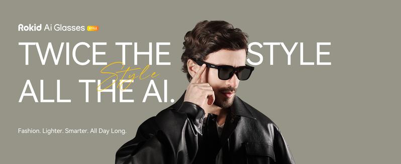 Rokid AI Glasses Style, 12 MP & 4K Camera, Photo & Video, AI Assistant Powered by ChatGPT-5, 24h Standby, 89 Language Translation, Dual Hi-Fi Speakers, Lightweight (38.5g), Supports Prescription up to ±15.00D, Perfect for Daily Wear & Virtual Assistance