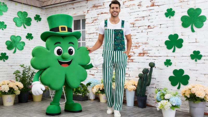 Yuanbang St Patrick's Day Overalls for Men Lucky Irish Romper Green Stripes Print Bib Stretch Denim Coveralls Adjustable Straps Jumpsuit Holiday Menswear Festival Beer Party Mardi Gras Outfits Dad Gifts Football Outwear Yuanbang St Patrick's Day Overalls for Men Lucky Irish Romper Green Stripes Print Bib Stretch Denim Coveralls Adjustable Straps Jumpsuit Holiday Menswear Festival Beer Party Mardi Gras Outfits Dad Gifts Football Outwear