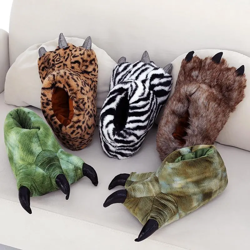 Funny Paw – Plush Animal Claw Shoes Couples