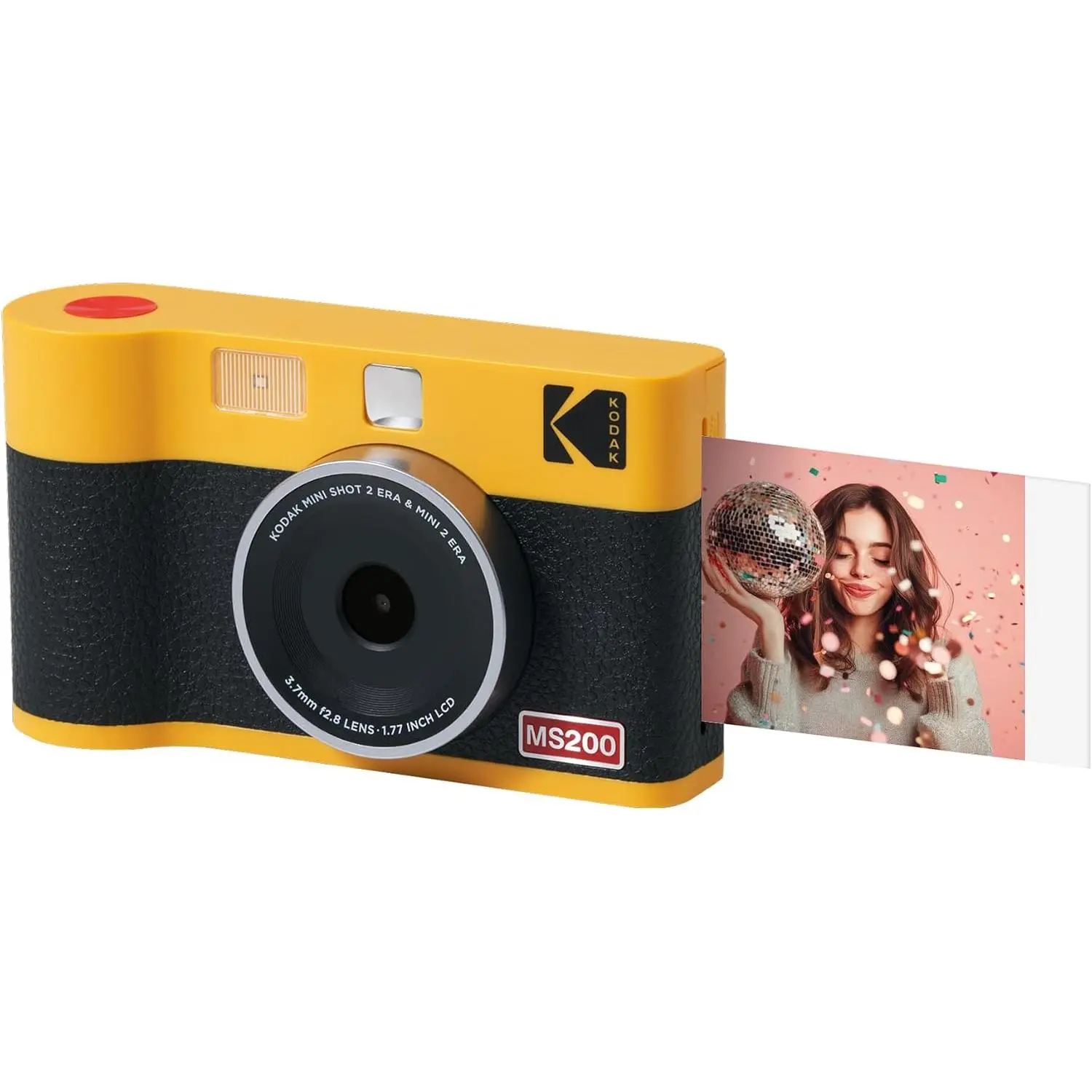 KODAK Mini Shot 2 ERA 4PASS 2-in-1 Instant Camera and Photo Printer (Camera + 8 Sheets)