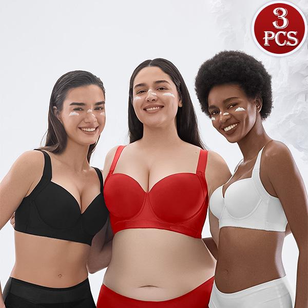 Mimilemon 3PC Full coverage  Push-up  bra for women everyday Comfort  full cup bra Seamless Tshirt Bras Sports Bra Bralette Basic Comfortable Fit Womenswear Everyday  TikTokShopBlackFriday Close comfortable Bra pushup  bea