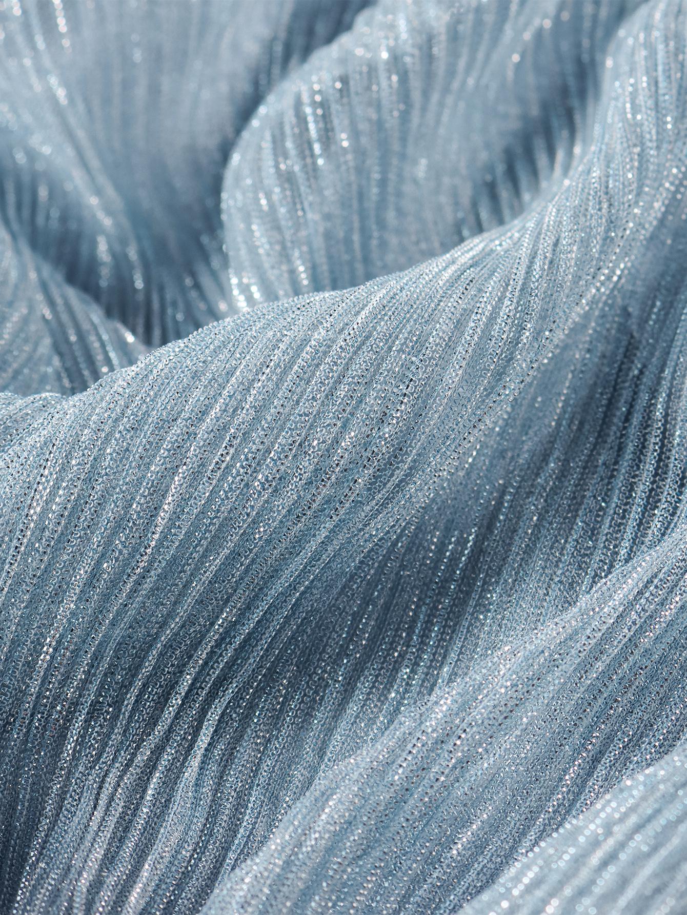 Cut Out Backless Shoulder girdle Ruched Split Thigh Cami Dress,Elegant and Solemn Design Party Dress