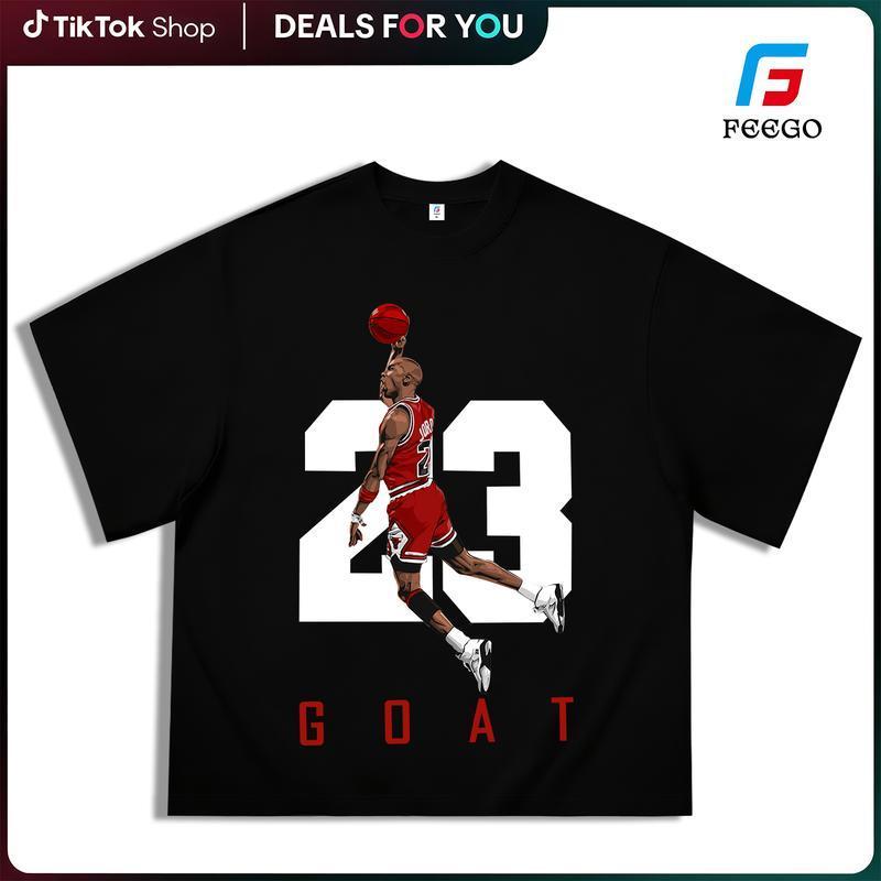 Number 23 Jumpman Tribute T-Shirt – Clean Retro Basketball Tee with Iconic Dunk Pose and Bold Typography for Hoopers & Fans graphic tees men funny shirts,t-shirt   good graphic tees Cotton Menswear