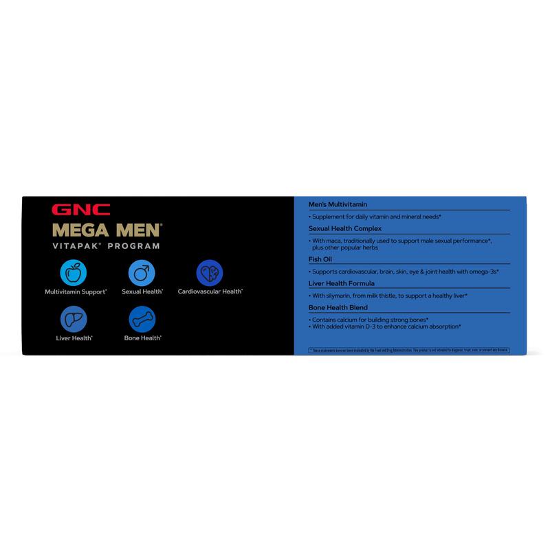 GNC Mega Men 40+ Vitapak Program (30 Servings)