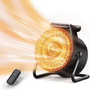 1500W Electric Indoor & Outdoor Heater – Fast Heating PTC Ceramic Heater with Remote, 3 Modes, Overheat Protection, Thermostat Control – Perfect for Patio, Garage, Greenhouse, or Camping Tent