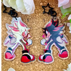 Shadow Hedgehog 3.5' Acrylic Keychain/Charms | Double Sided | Super Shadow