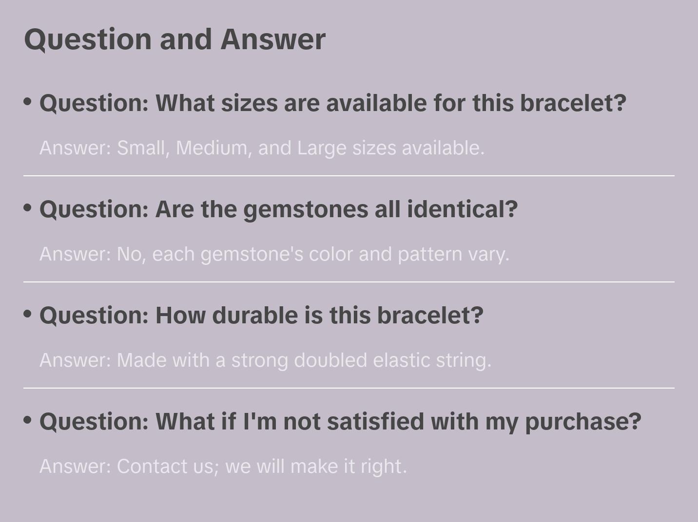 Cherry Tree Collection | Stretch Bracelet | 6mm Beads (Lace Agate - Purple)