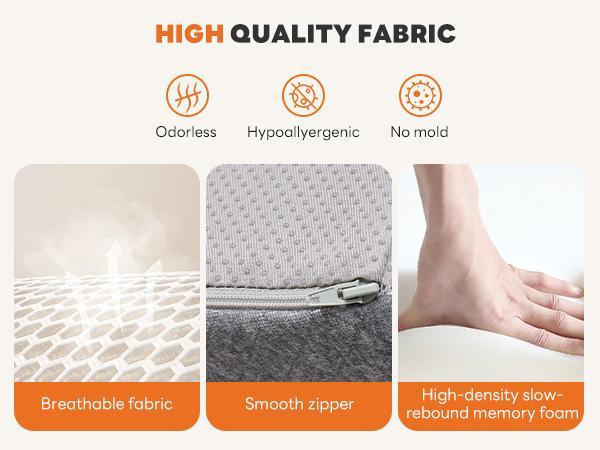 Wedge Pillow, Body Pillow for Sleep Apnea, Neck Pain Relief, Post Surgery, Sleeping Comfort, Acid Reflux, Heartburn, Back Pain Relief and Snoring