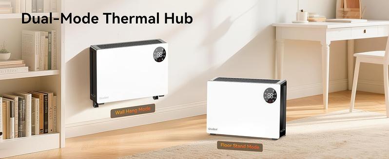 GiveBest Super Quiet Wall Heaters for Indoor Use, Baseboard Design Space Heater, Adjustable Thermostat, Child Lock, 12H Timer, 1500W Easy-mounted Electric Smart Heater for Bedroom Living Room Garage GiveBest Super Quiet Wall Heaters for Indoor Use, Baseboard Design Space Heater, Adjustable Thermostat, Child Lock, 12H Timer, 1500W Easy-mounted Electric Smart Heater for Bedroom Living Room Garage