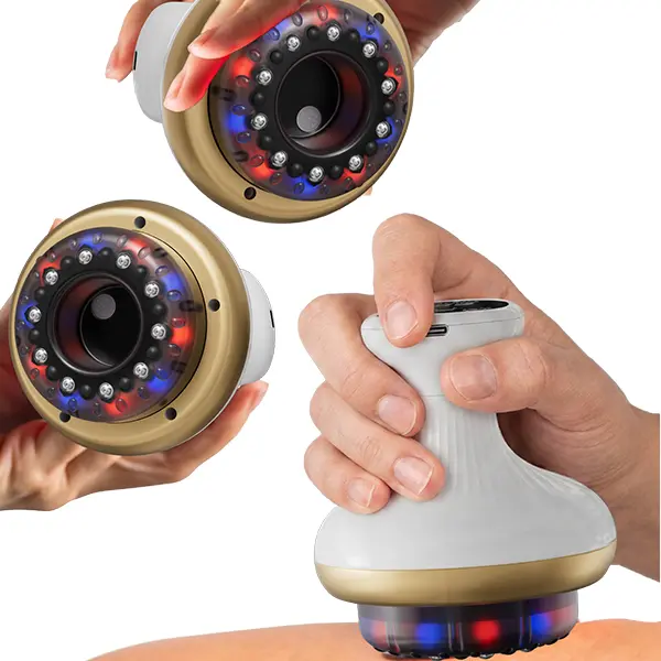 3-in-1 Electric Cupping & Gua Sha Massager with Heat, 9-Level Suction, Portable Rechargeable Deep Tissue Massage Device for Back, Neck, Legs & Shoulders
