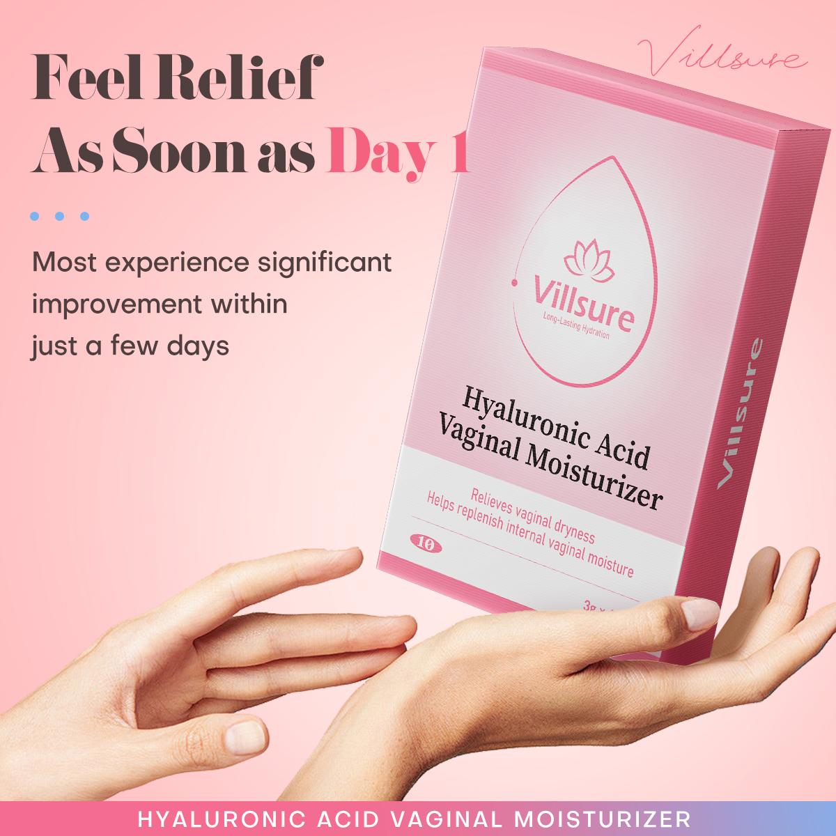 Villsure Intimate Moisture Support Gel with Hyaluronic Acid | 10 pcs | Soft & Soothing Care | Daily care | Self care