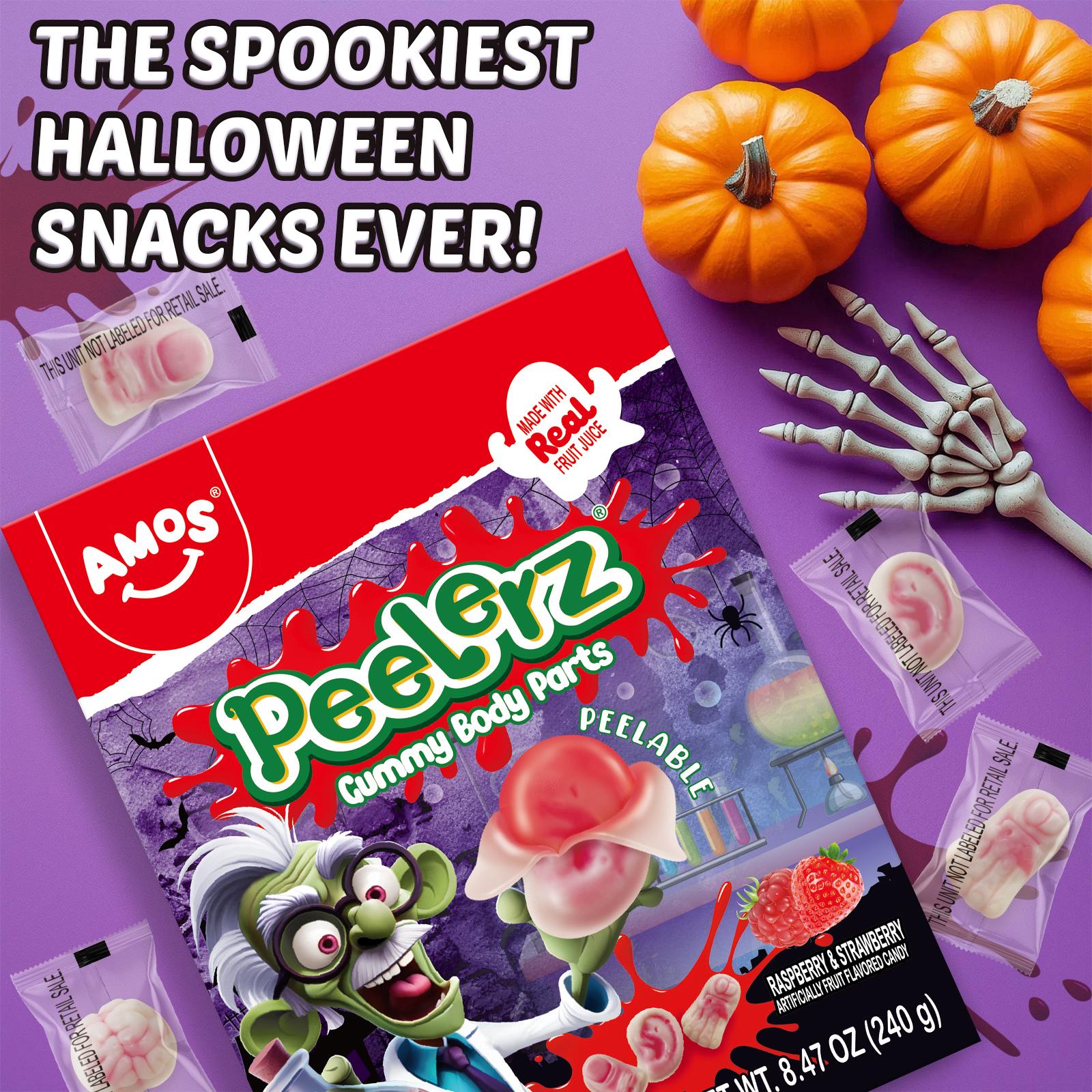 Amos Halloween Gummy Party Pack – Eyeballs, Body Parts, Mummy & More! | Spooky Candy Box for Trick-or-Treating | FREE Gift Bag Included Amos Halloween Gummy Party Pack – Eyeballs, Body Parts, Mummy & More! | Spooky Candy Box for Trick-or-Treating | FREE Gift Bag Included