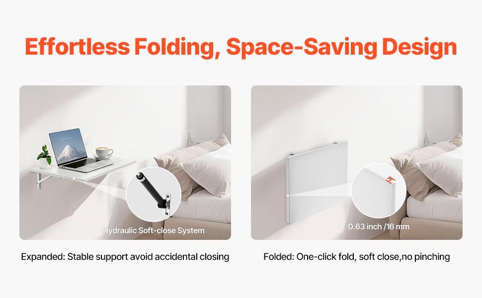 SucceBuy Wall Mounted Folding Table Drop Leaf Floating Desk with Bracket Fold Down for Home Office Room Kitchen Space-Saving SucceBuy Wall Mounted Folding Table Drop Leaf Floating Desk with Bracket Fold Down for Home Office Room Kitchen Space-Saving