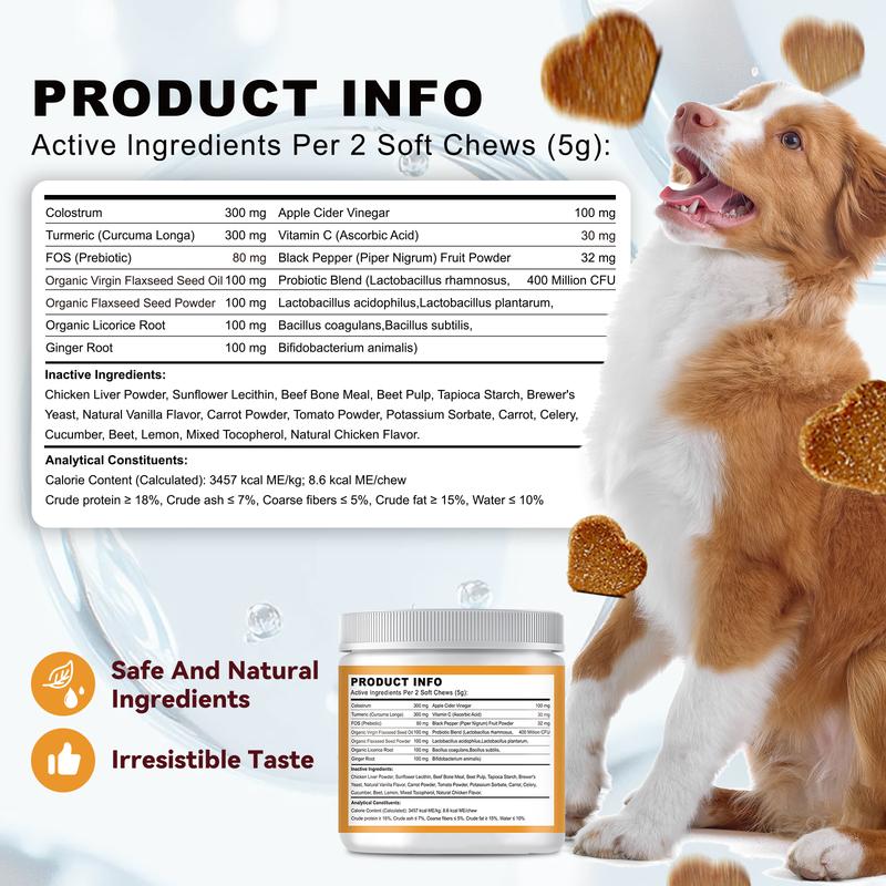 Pet Dog Allergy Chew Tablets