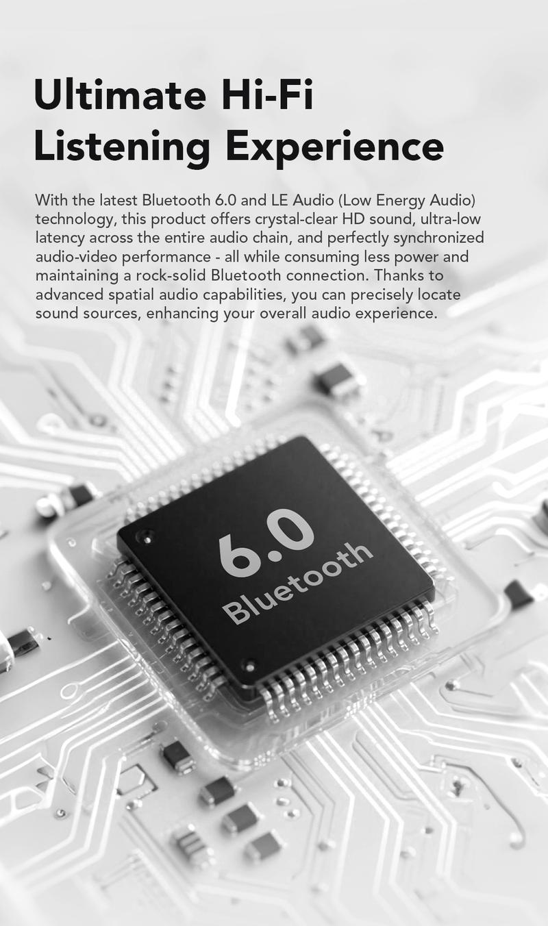 MINISO MS212 Clip-On Ear Headphones with Heart Rate Monitoring Wireless Audio Headphones for Music & Phone Calls, IPX5 Sport Waterproof & Sweatproof, with LCD Full Color Touch Screen, Bluetooth 6.0 Headsets, Heart Rate Health Management