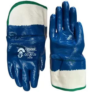 Cestus C20, 3/12 Pairs Fuel Gloves, Nitrile Coated Work Gloves for Fuel Haulers and Truckers