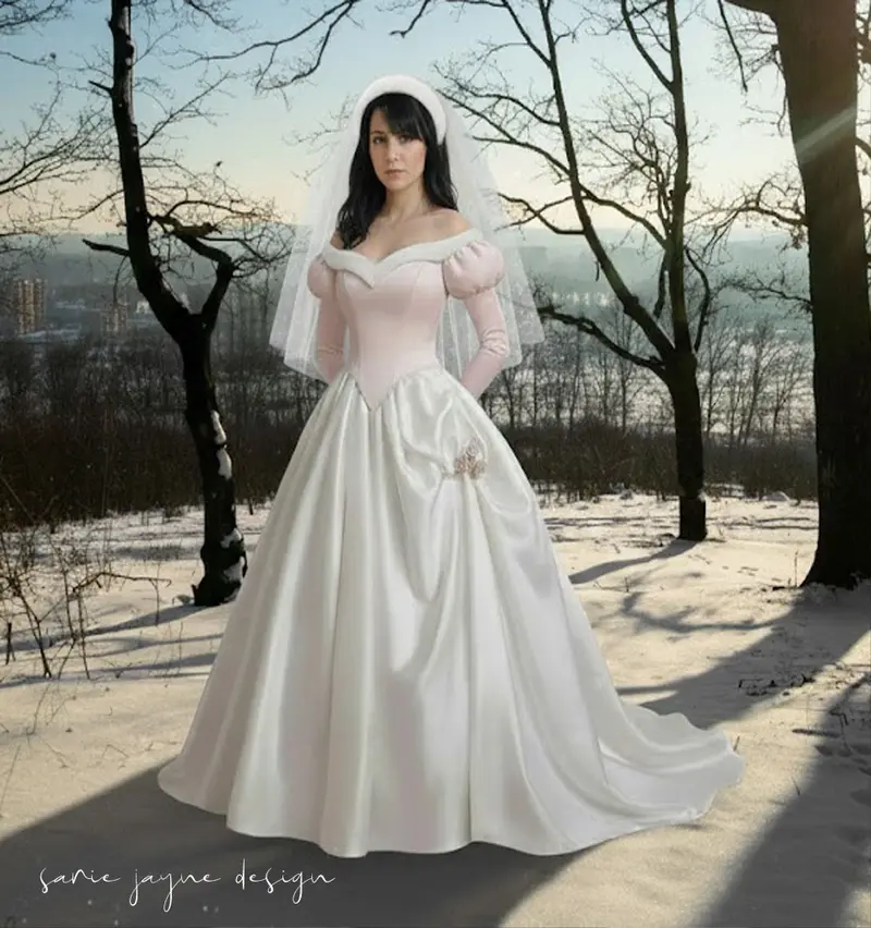 elegant princess wedding dresses Ombreprom Wedding Dress Chic Scoop Neck Lace Appliques Lace Up Back Wedding Gown