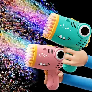 40-Hole Dinosaur  Gun, Automatic  Machine Toy for Kids, Outdoor Fun High-Capacity Electric Water Gun golf basketball elastic bubble spinning archery Inflatable PVC Baseball Bat for Kids Soft Portable Battery-Operated Bubble Machine prop ball