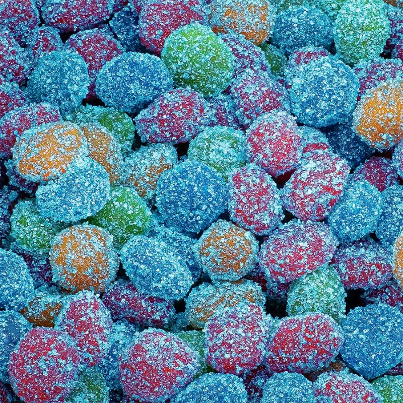 Blue Razz Gush Bombs - SUPER & EXTREME SOUR - Viral TikTok Candy - Gushers - 8 Ounce