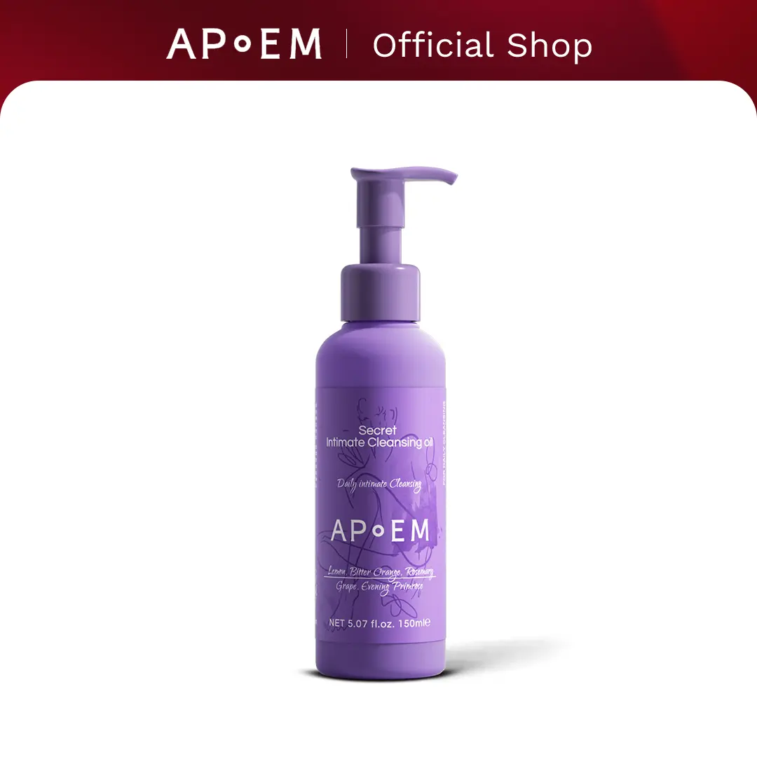 APoEM Secret Intimate Wash - Gentle Hydrating Vegan Cleanser with Grape Seed & Plant Extracts for Soothing Stress Relief, Gluten Free, Intimate Cleanser, Antibacterial, Botanical, All Skin Types, Cleansing, Deep Emotional Calm, 10 Plant Oils