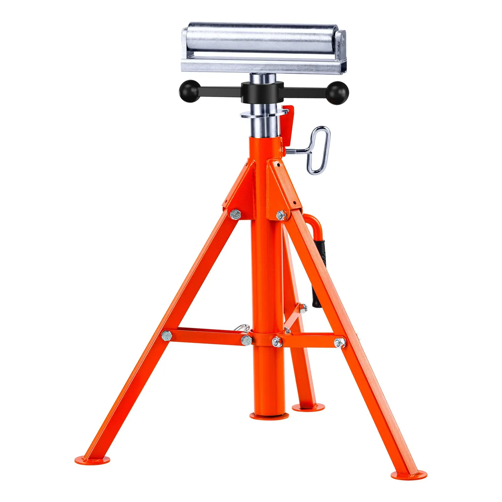 2500-LBS Capacity Roller Stand – 27.6"-52" Height Adjustable, 45# Steel, Foldable