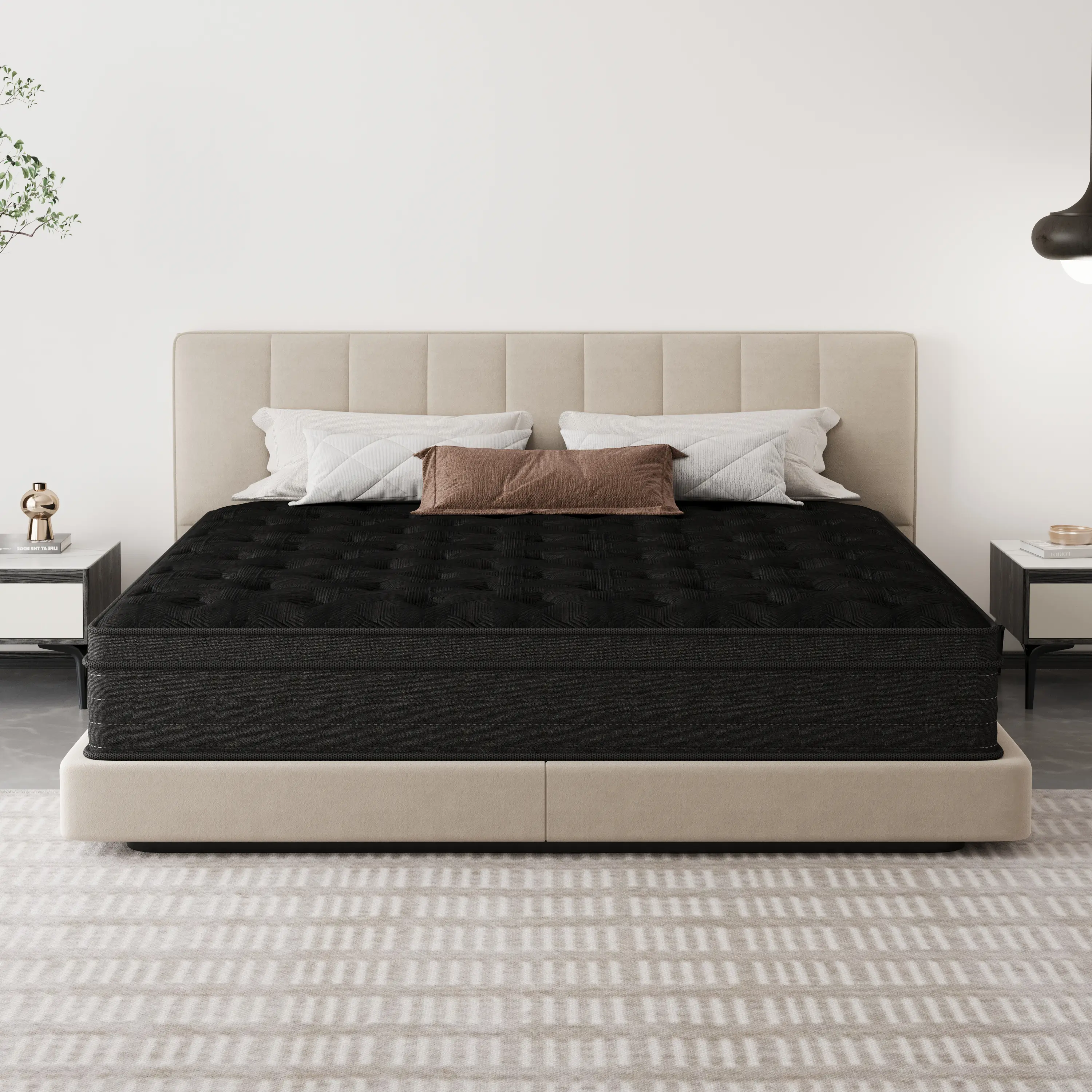 Queen mattress 12/14 Inch T/F/Q/K Hybrid Mattress Medium Firm Support Relieve Back Pain Relief Skin-Friendly Memory Foam Easy Setup In A Box Pressure Comfortable Sweet Dream