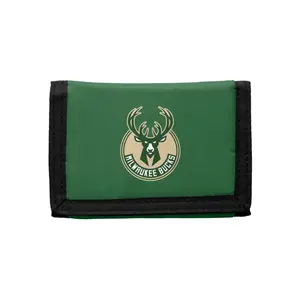 Bucks Pro Shop Velcro Milwaukee Bucks Trifold Wallet