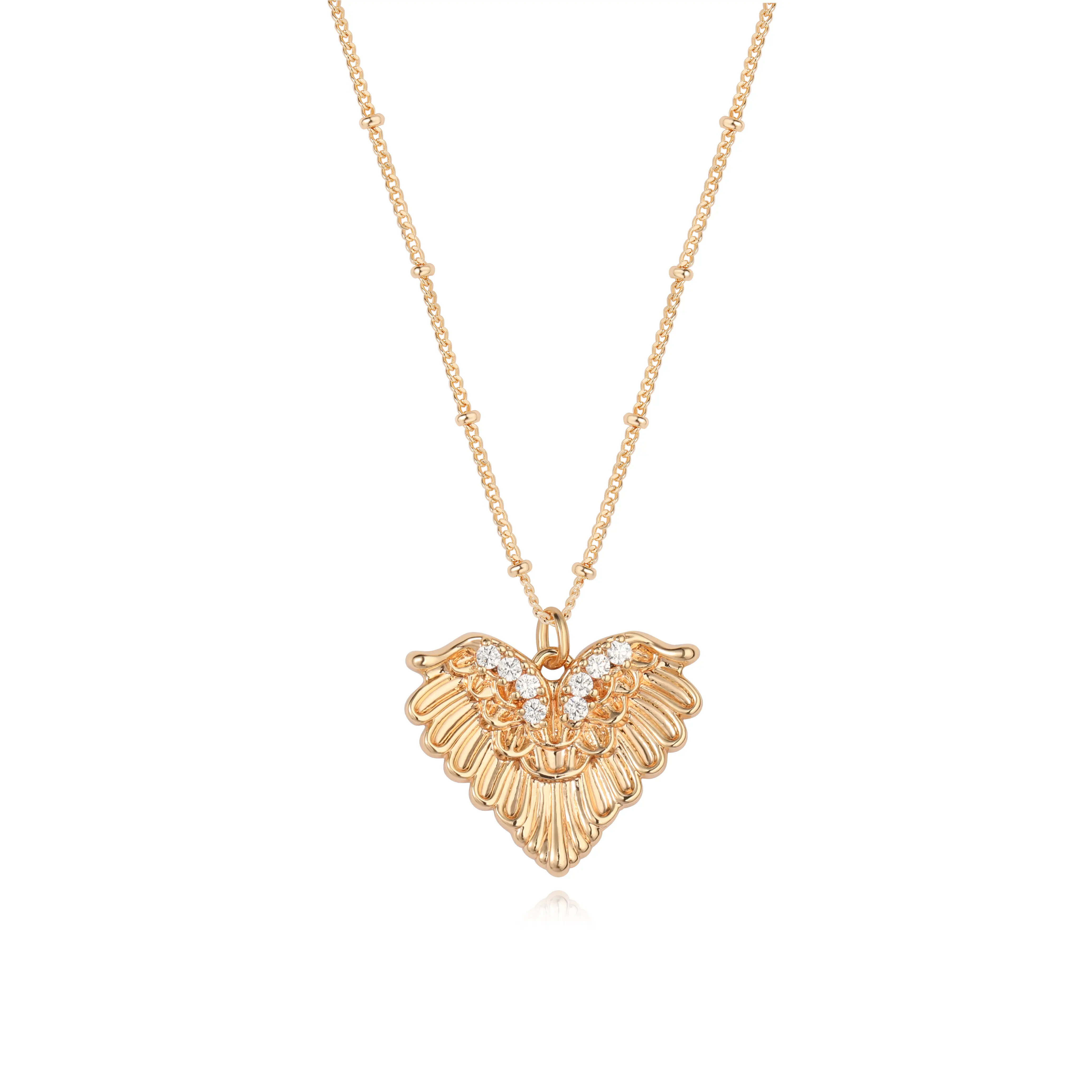 Fettero Dainty Heart Necklace for Women, Chic Gold-Plated Jewelry, Adjustable Chain, Nickle-Free Gold Accessories for Layering, Exquisite Trendy Pendant, Curated Necklace