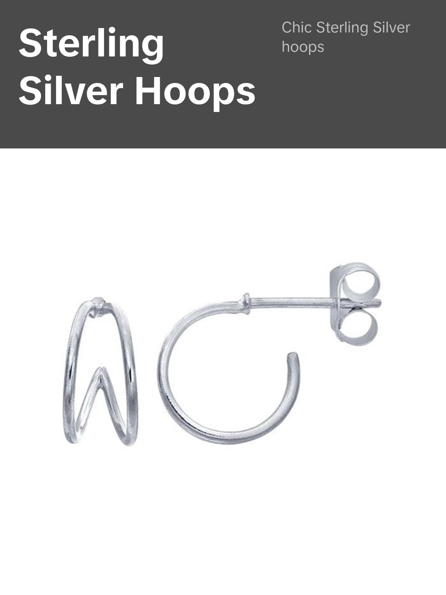 Double Huggie Hoop Earrings