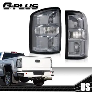 Tail Lights Brake Lamps Smoke Pair Fit For 2014-2018 GMC Sierra 1500 2500 3500
