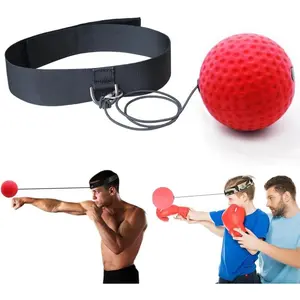 Boxing Reflex Ball Headband with Adjustable Strap for Improved Reaction Speed & Hand Eye Coordination Portable Training Equipment for Home & Travel