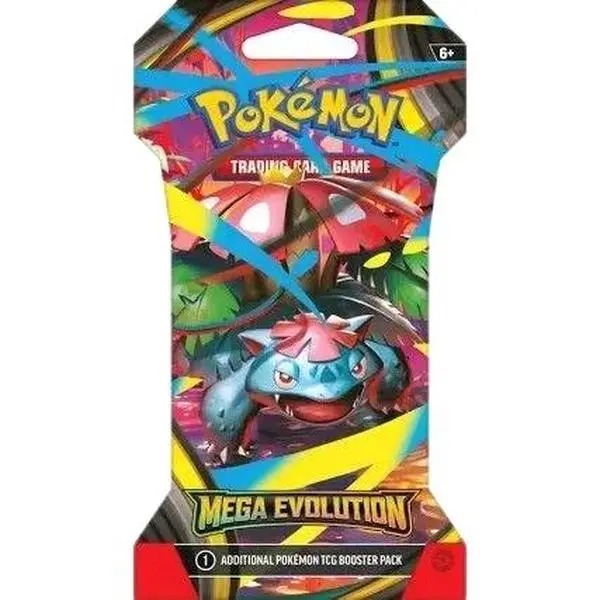 Mega Evolution  Sleeved Booster Pack - Pokemon - Mega Evolution Trading Cards Pack Collectible Cards