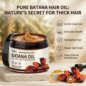 Batana Oil for Hair Growth Organic Pure with Keratin Coffee Extract 120ml Promotes Thickening Nourishing Silky Moisturizer Smooth Hair Care