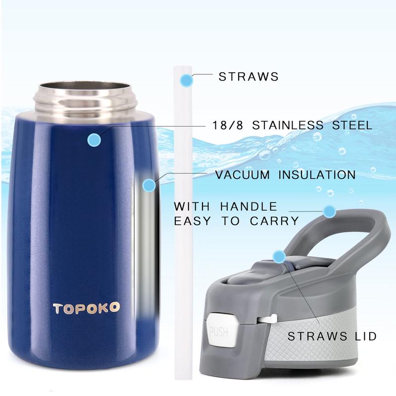 Keep Cold and Warm,Stainless Steel Kids Water Bottle Leak Proof BPA-Free Sports Bottle ,Thermoses ,universal bottlestraw Mug Tumbler