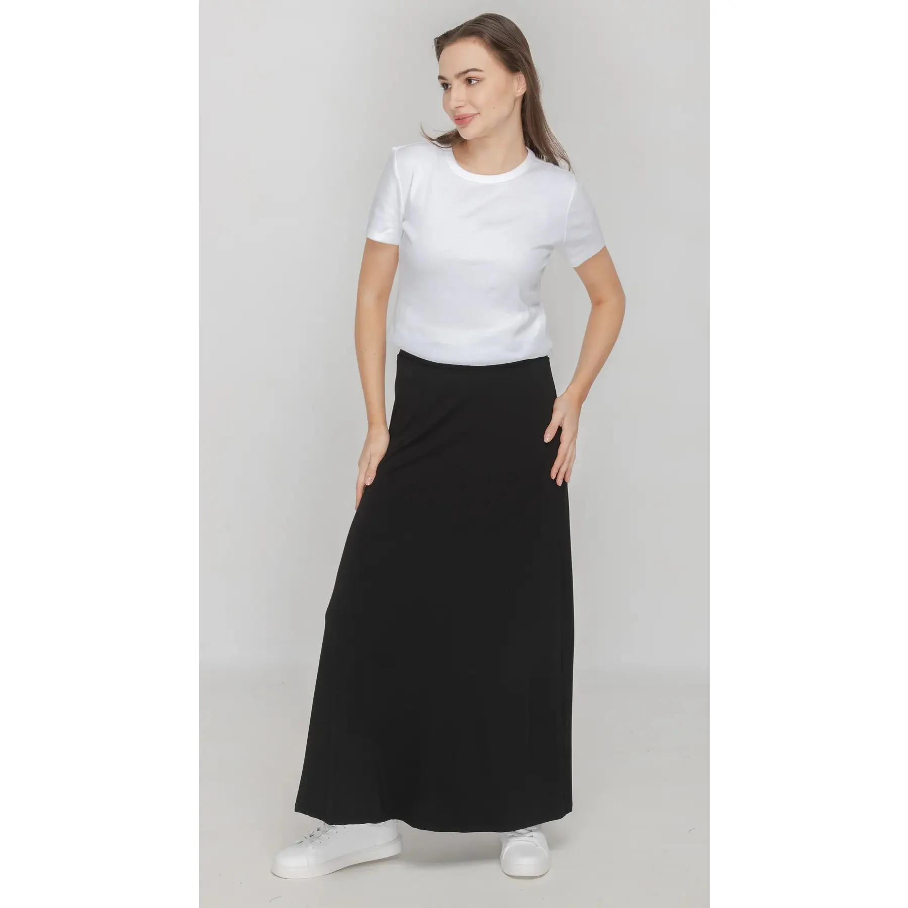 Bamboo Jersey Maxi Skirt