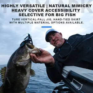 ARK Randall Tharp Signature Flipping Jig - Traditional Sparkie Style Head with O'Shaughnessy Bend & Super Slick Coating Hook