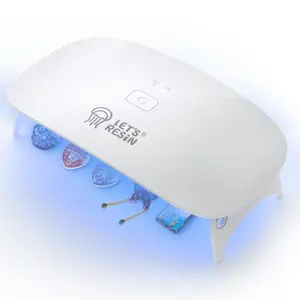 Upgraded UV Light for Resin, Large Size Portable UV Resin Light, Fast Curing&Portable UV Lamp, Jewelry Making Supplies for Resina UV, DIY Craft, Decor - LET'S RESIN