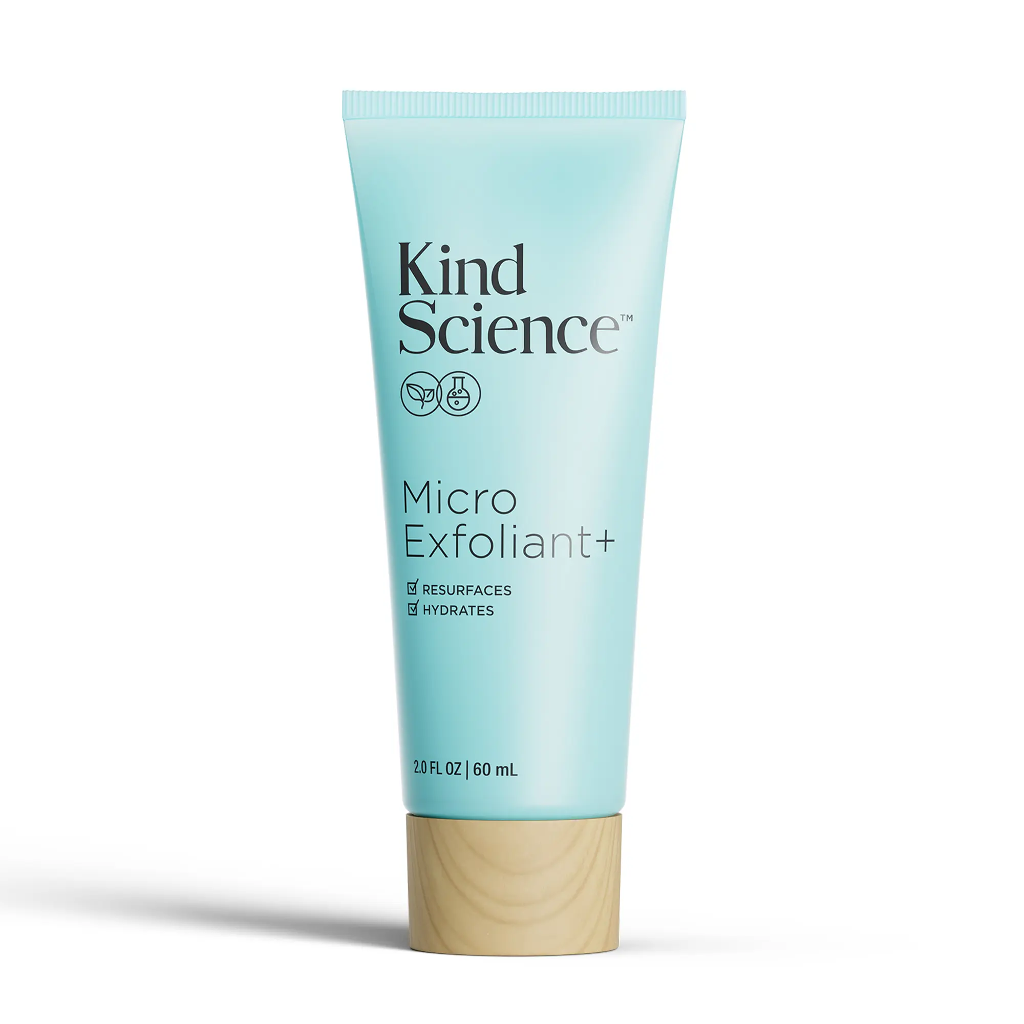 Micro Exfoliant+ Face Scrub - 2-in-1 Exfoliating Face Wash + Facial Mask with AHA to Smooth & Hydrate Skin - Paraben & Fragrance Free, Cruelty Free, 2 oz