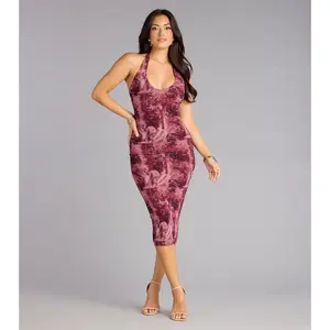 Afterlight Abstract Midi Dress