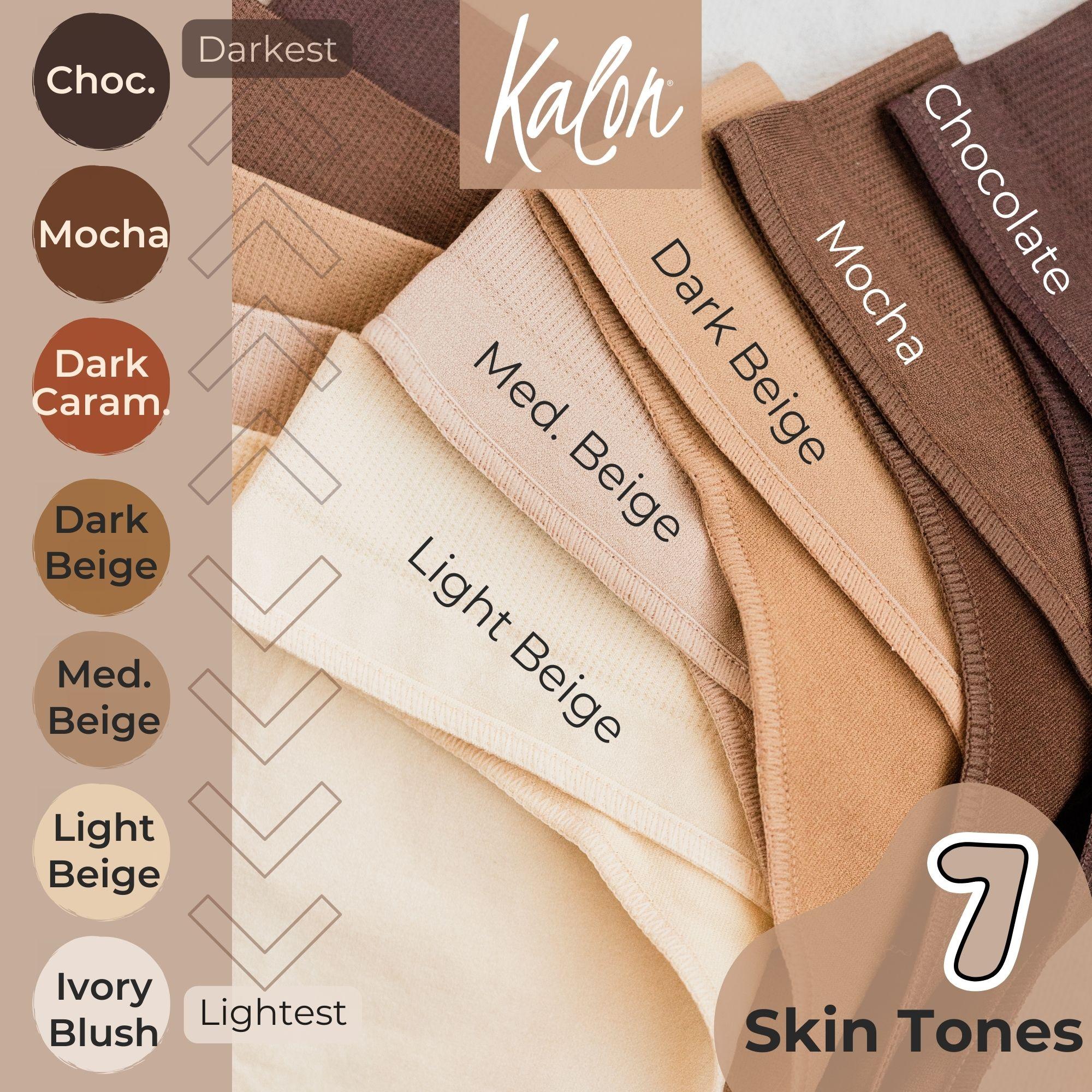 Kalon 6-Pack Women's Seamless Thong Underwear XS-4XL Stretchy & Comfy Knit Womenswear Soft Comfort Gym Panties Lady undies