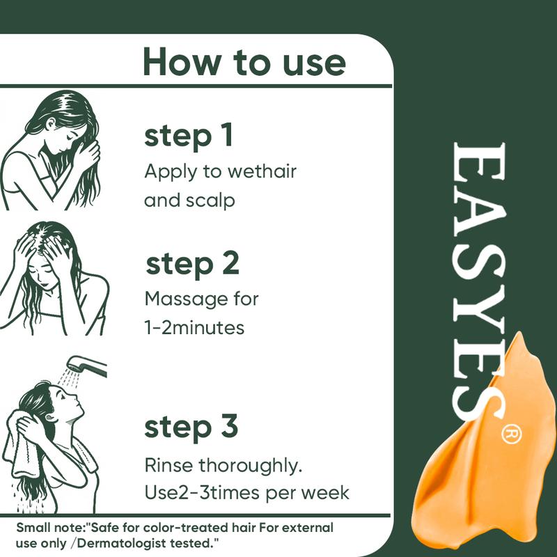 【BQ】EASYES Anti-Dandruff & Hair Thickening Shampoo | 1% Selenium Sulfide + 0.2% Piroctone Olamine | 11 Herbal Actives for 78% Less Flakes & +38% Density in 7 Days | #ScalpCare #HairGrowth