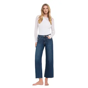 Vervet - Tummy Control Mid Rise Dark Wash Wide Leg Jeans (27.5" Inseam) - LV1311