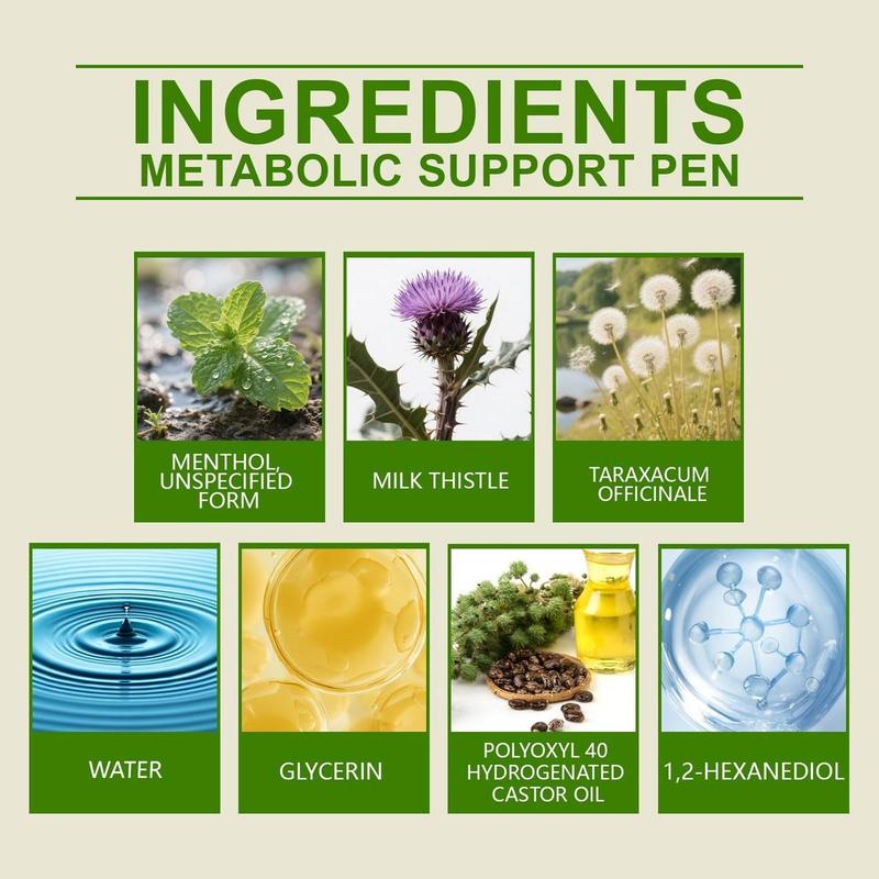 Ximonth 4-In-1 Herbal Stick Set Breathe Cleanse Sleep Support Metabolic Energy Boost 4x1.5ML Natural Wellness Pens for Comprehensive Wellness