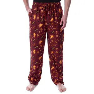 Harry Potter Adult Men's Quidditch House Pajama Pants - All 4 Houses Gryffindor, Ravenclaw, Slytherin, Hufflepuff