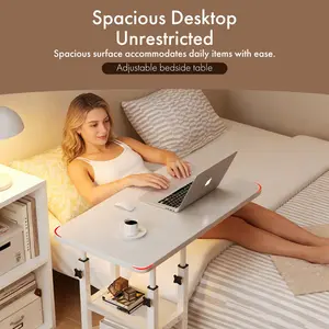 Multifunctional Study Desk for Dorm & Small Spaces Portable Height Adjustable 60x40x60-85cm Multi-Use Design Space-Saving & Sleek Style Standing Rolling Desk shoe rack organizer bathroom organizer shoe storage organizer shoe rack shower organizer