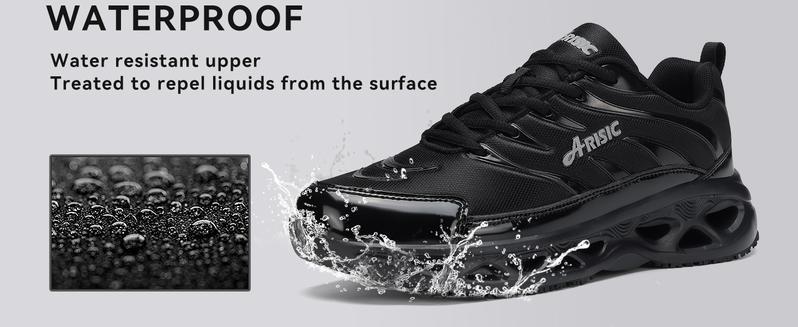 Non-Slip Waterproof Work Shoes for Kitchen Chef, Nurse & Food Service