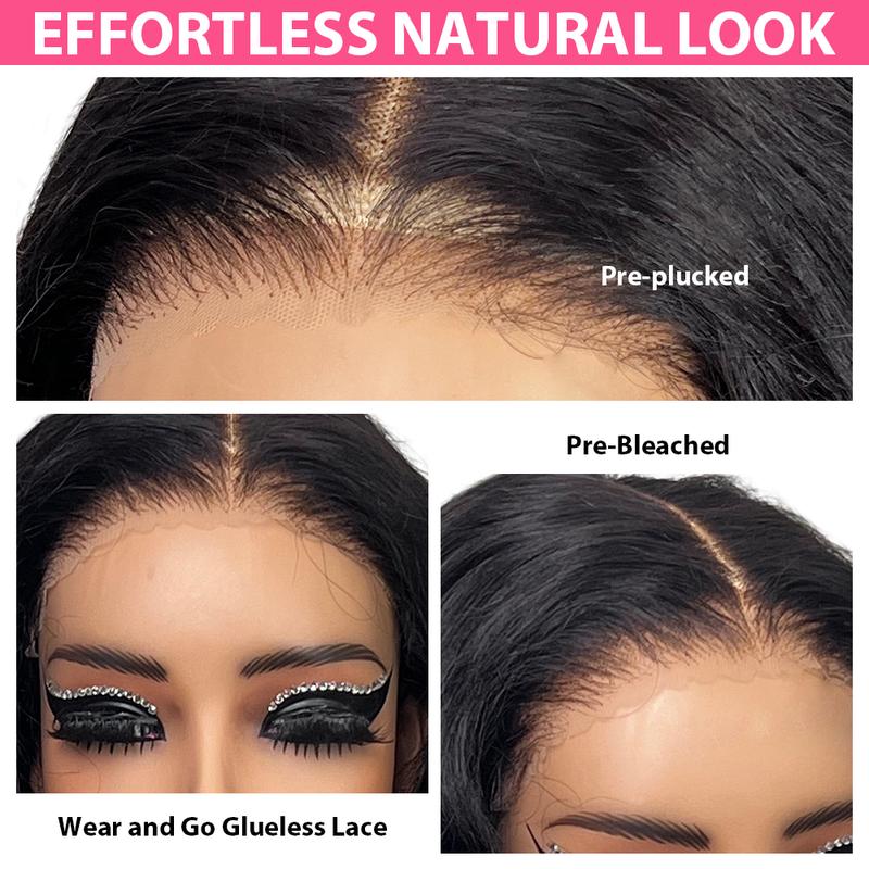 [Free Upgraded 7x6 Lace] Menglle Hair Blow Out 250% Density Bouncy Wave 7x6 Pre Cut Lace Front Wig Spiral Curl Gluess Human Hair Wigs With Middle Part 90s Style#springfresh#TikTokShopJumpstartSale