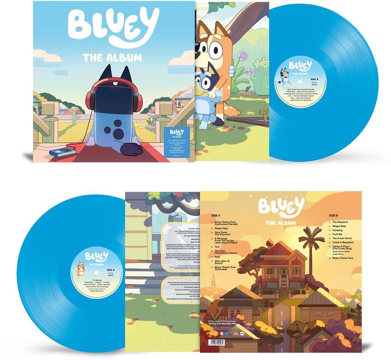 Bluey - Bluey The Album - 140-Gram Bluey Colored Vinyl  [VINYL RECORD - LP] Blue, Colored Vinyl, 140 Gram Vinyl, UK - Import