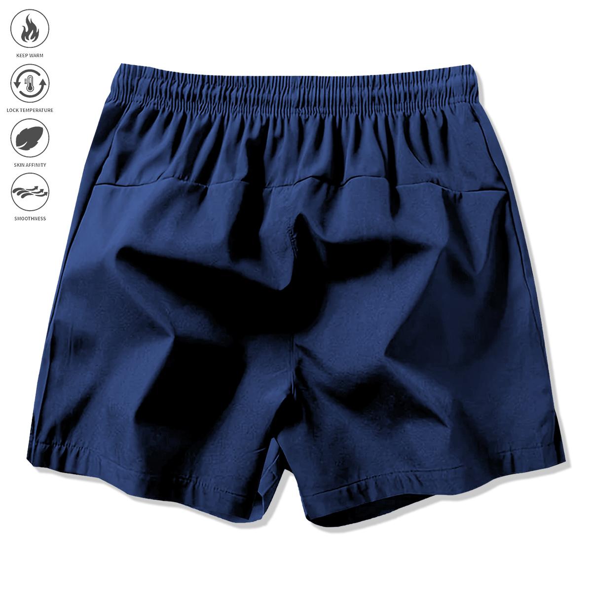 Men’s athletic shorts for summer, casual quick-dry design with an elastic waistband, drawstring, zippered pockets—durable and comfortable, suitable for gym workouts and outdoor leisure activities